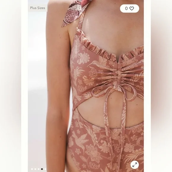 Anthropologie NWT Shawna Ruched One-Piece Swimsuit Size XXS. - Picture 4 of 8